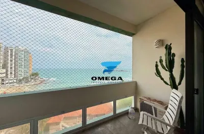 Apartamento beira mar à venda na praia das pitangueiras no guarujá i omega imoveis
