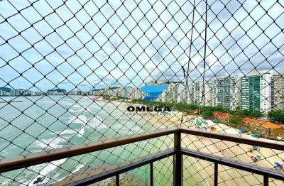 Apartamento frente mar à venda na praia das pitangueiras no guarujá i omega imoveis