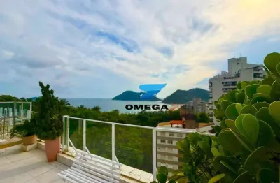 Cobertura Reformada à venda na praia das Astúrias no Guarujá I Omega Imoveis