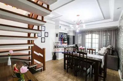Casa com 4 dormitórios à venda por r$ 750.000 - vila tibiriçá - santo andré/sp