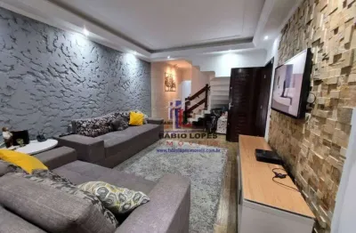 Sobrado com 3 dormitórios à venda, 170 m² por r$ 790.000,00 - parque oratório - santo andré/sp
