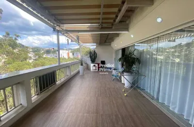 Cobertura à venda, 250 m² por r$ 2.200.000,00 - centro - nova friburgo/rj