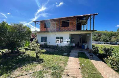 Casa com potencial de expansão e amplo terreno  à venda por r$ 230.000 - campo do coelho - nova friburgo/rj