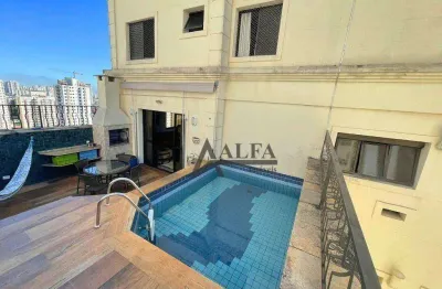 ** victória - excelente cobertura c/ piscina e ampla área gourmet c/ churrasqueira - vista deslumbrante - 3 vagas **