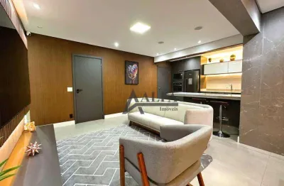** forma287 - oportunidade - cinematográfico apto c/ ampla varanda gourmet c/ churrasqueira totalmente integrada a sala - 2 vagas + depósito **