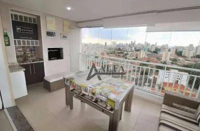 ** edifício harmonia - lindo apartamento em andar alto c/ ampla varanda gourmet c/ churrasqueira **