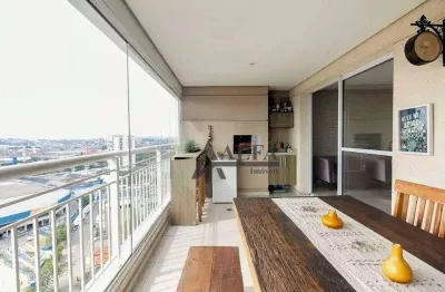 ** allegri tatuapé - lindo apartamento em andar alto c/ ampla varanda gourmet c/ churrasqueira **