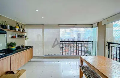 ** magnífico - oportunidade - lindo apto. em andar alto c/ ampla varanda gourmet c/ churrasqueira - 2 vagas **