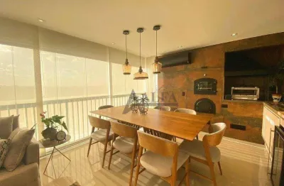 ** the gardens seasons - oportunidade - cinematográfico apto. ensolarado c/ ampla varanda gourmet c/ churrasqueira - 3 vagas **