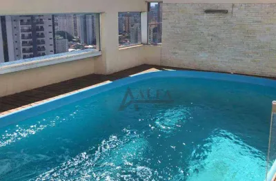 ** residencial jardim anália franco - oportunidade - linda cobertura duplex c/ ampla área gourmet c/ piscina e churrasqueira - 3 vagas **