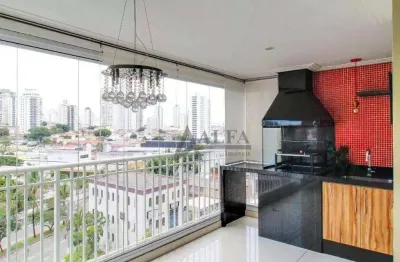 ** parque anália franco - imperdível - maravilhoso apartamento c/ ampla varanda gourmet c/ churrasqueira **