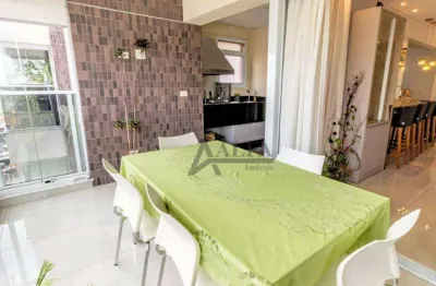 ** edifício málaga - lindo apartamento em andar alto c/ ampla varanda gourmet c/ churrasqueira **