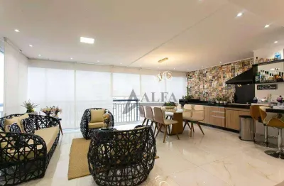 ** gran quadra giardino - imperdível - maravilhoso apartamento em andar alto c/ ampla varanda gourmet c/ churrasqueira totalmente integrada as salas *