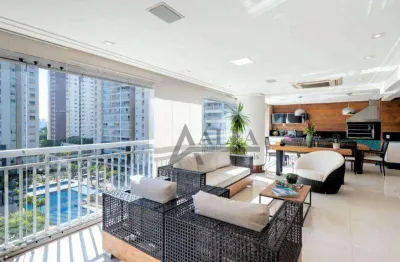 ** Praça das Águas - OPORTUNIDADE - Maravilhoso apto. c/ ampla varanda gourmet c/ churrasqueira - 4 Vagas + Depósito **