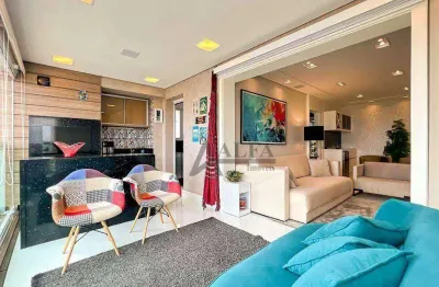 ** Catalunha - OPORTUNIDADE - Cinematográfico apto. em andar alto c/ vista deslumbrante p/ o Shopping Anália Franco - 3 Vagas + Depósito **