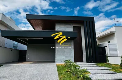 Casa à venda em paulínia, parque brasil 500, com 3 suítes, com 236 m², terras do cancioneiro