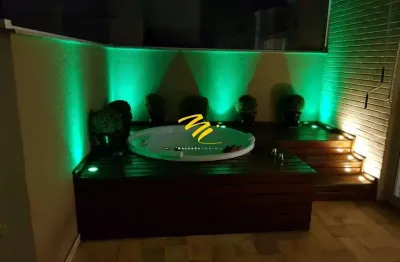 Cobertura à venda em campinas, parque das flores, com 3 suítes, com 136 m², aquarela