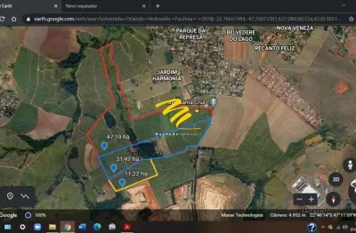 Terreno à venda em paulínia, parque da represa, com 860000 m²