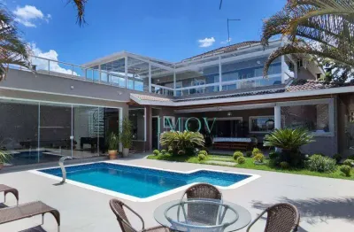 Sobrado com 4 dormitórios, 400 m² - venda por r$ 4.190.000,00 ou aluguel por r$ 21.207,50/mês - condomínio reserva do paratehy - são josé dos campos/sp