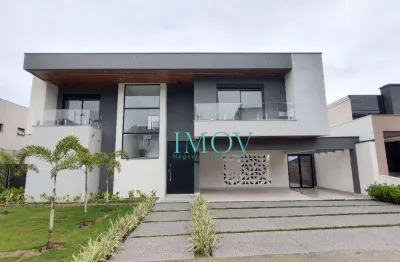 Sobrado com 4 dormitórios à venda, 530 m² por r$ 5.300.000 - condomínio reserva do paratehy - são josé dos campos/sp