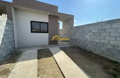Casa nova bairro: golfinho caraguatatuba-sp escritura definitiva aceita financiamento bancário  com bastante espaço interno e de quintal