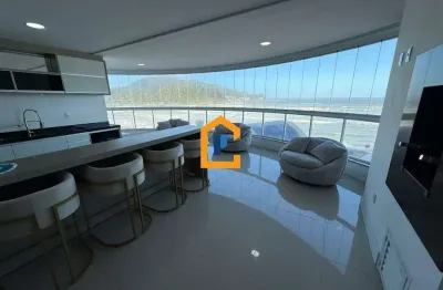 Apartamento frente mar com 208m² | mobiliado | 3 suítes | praia do gravatá, em navegantes