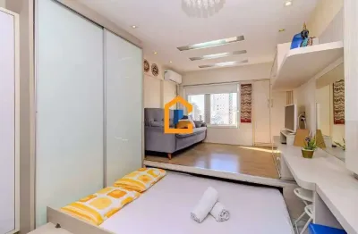 Studio mobiliado de 26m² no centro de balneário camboriú, ideal para investimento em locação por diárias!