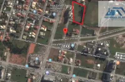 Terreno comercial para alugar na Rua Latina, Pagani, Palhoça