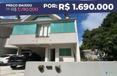 Casa em condomínio fechado com 4 quartos à venda na rua josé risseto, 632, santa felicidade, curitiba por r$ 1.690.000