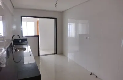 Vila caiçara, apto alto padrão frente para o mar 3 dorms, 3 suites, 3 vagas de garagem.