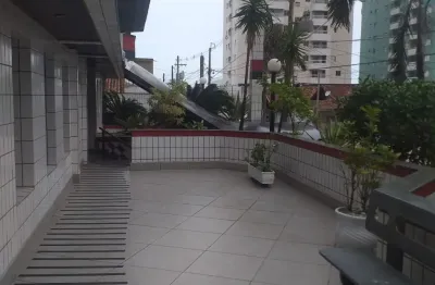 Vila caiçara, lindo apto 2 dorms, suite, 2 sacadas, garagem, 150 mts do mar