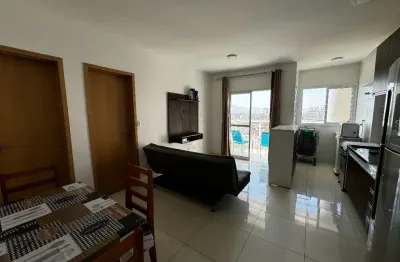 Vila caiçara, lindo apto 1 dorm, sacada gourmet, vista para o mar