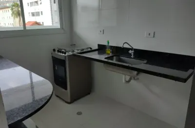 Vila caiçara, lindo apto 2 dorms, sacada gourmet, 100 mts do mar