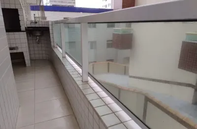 Vila caiçara, apto 1 dorm, sacada gourmet, lazer, 100 mts do mar