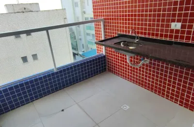 Vila caiçara, apto novo 2 quartos, 1 suíte, sacada gourmet,  lazer completo