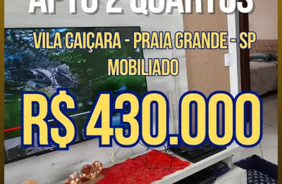 Apartamento 2 quartos - 100 metros mar - vista mar na vila caiçara em praia grande -sp - js576