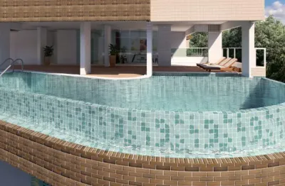 Jardim real, apto novo 2 dorms, suite, sacada goumert, vista para o mar