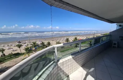 Vila caiçara, apto 3 dorms, 1 suite, 2 vagas frente mar