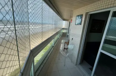 Vila caiçara, apartamento 2 dorms, suite, frente total para o mar