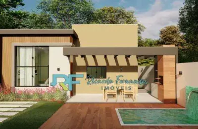 Casa linear 118m² em construção na rua cacilda becker, macaé.