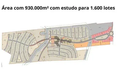 Terreno 930.000m², com estudo para 1.600 lotes, itajuba, barra velha, sc