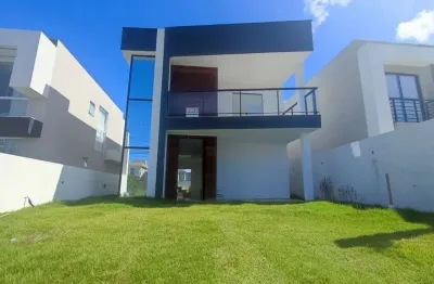 Casa em condomínio fechado com 4 quartos à venda na rua princesa isabel, 78, abrantes, camaçari, 165 m2 por r$ 1.050.000