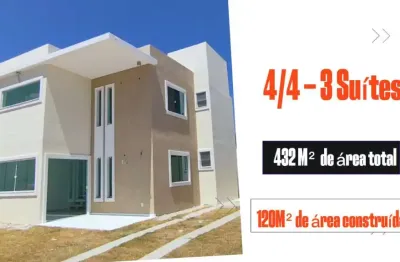 Casa em condomínio fechado com 4 quartos à venda na Rua Do Pesque E Pague, 45, Abrantes, Camaçari