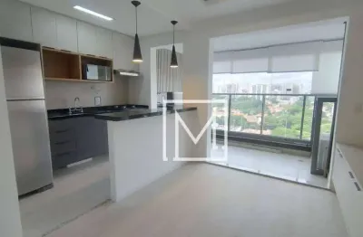 Apartamento com 1 dormitório para alugar, 38 m² por R$ 5.185,00/mês - Campo Belo - São Paulo/SP