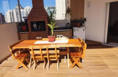 Cobertura com 3 dormitórios à venda, 131 m² por r$ 1.400.000,00 - tatuapé - são paulo/sp