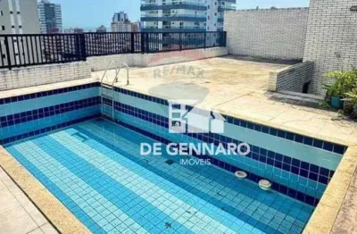 Cobertura tríplex, canto do forte, 3 suítes, área gourmet, piscina privativa, 3 vagas de garagens, próximo do mar