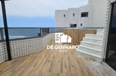 Cobertura com 2 dormitórios, 150 m² - venda por r$ 1.500.000,00 ou aluguel por r$ 10.009,00/mês - aviação - praia grande/sp
