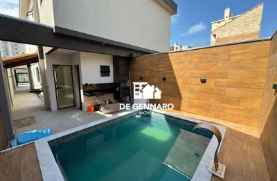 Casa em condomínio fechado com 3 quartos à venda na Rua Raja Atique, Balneário Maracanã, Praia Grande