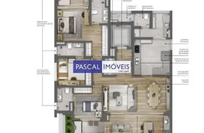 Apartamento com 3 quartos à venda na rua constantino de sousa, 533, campo belo, são paulo, 154 m2 por r$ 3.065.523