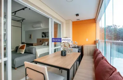 Apartamento com 1 quarto à venda na rua vieira de morais, 1936, campo belo, são paulo, 45 m2 por r$ 675.000